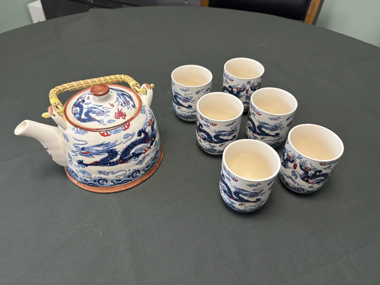 Ceramic Dragon Tea Set