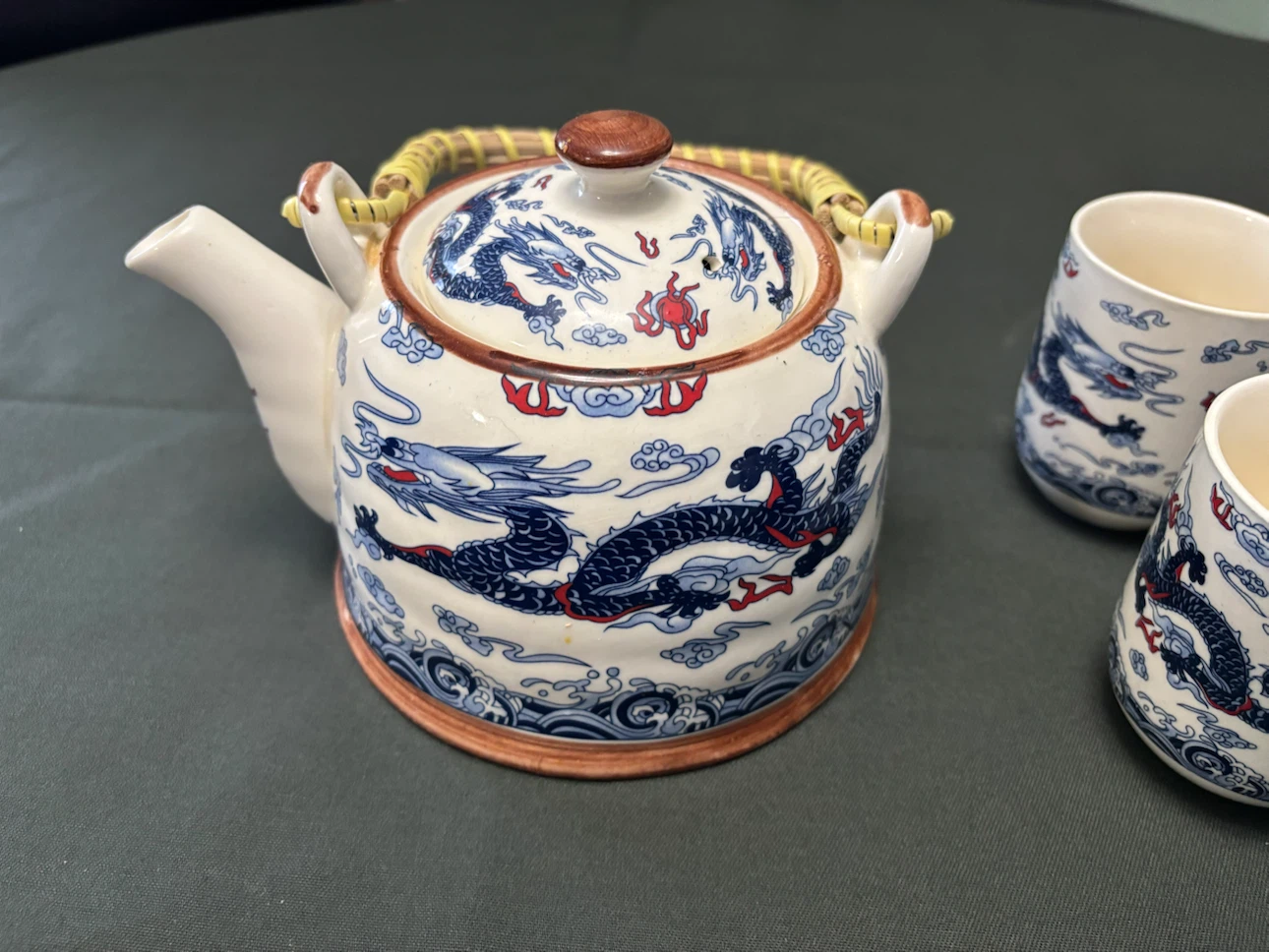 Ceramic Dragon Tea Set - photo 3