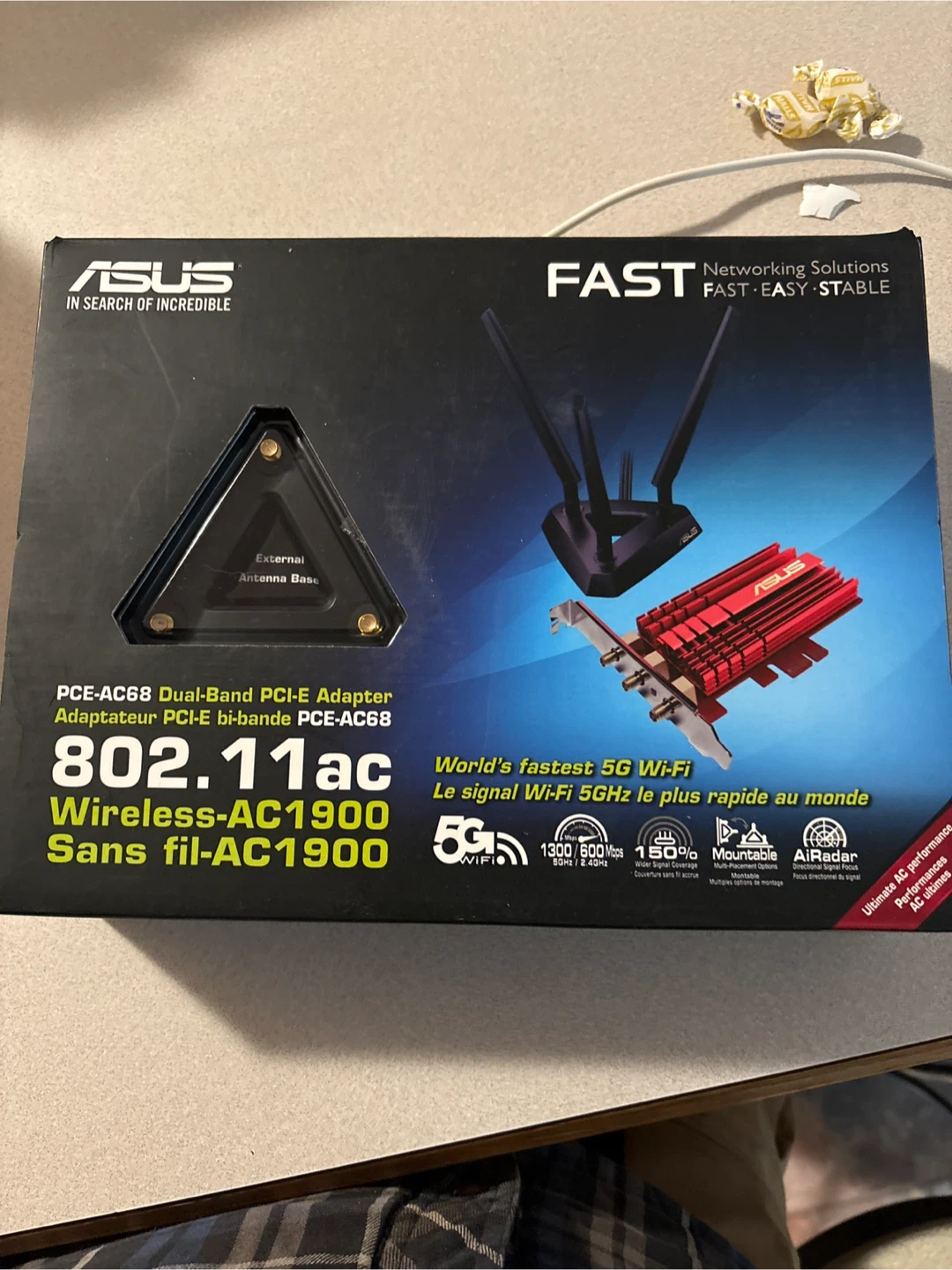 ASUS PCE-AC68 Dual-Band Wireless-AC1900 PCI-E Adapter - photo 2