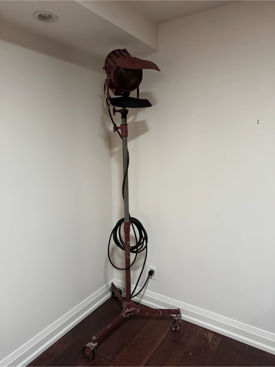 Vintage Film Studio Spotlight / Industrial Floor Lamp
