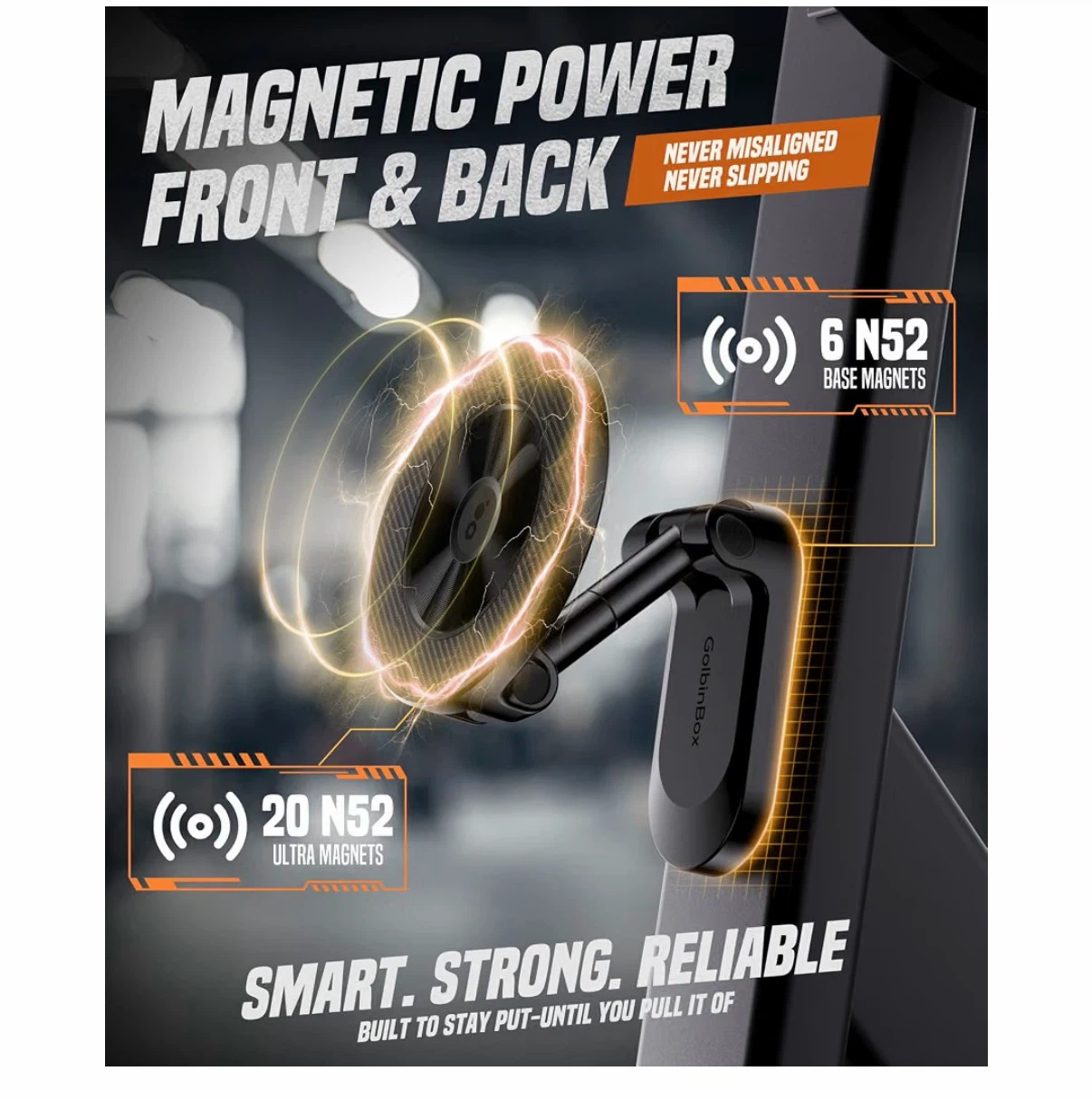 GolbinBox Magnetic Phone Holder for Gym - photo 2