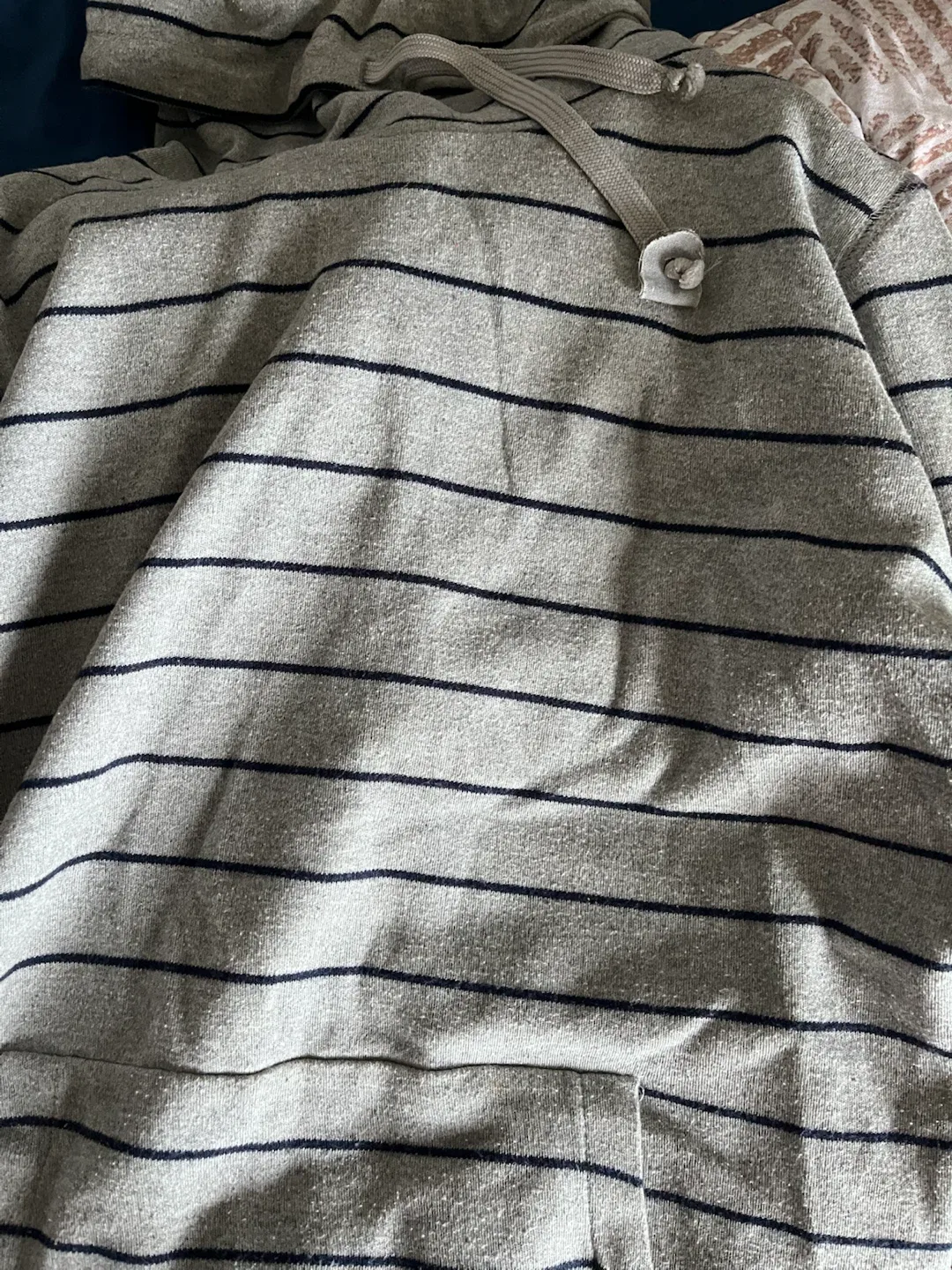Grey Striped Hoodie - photo 2