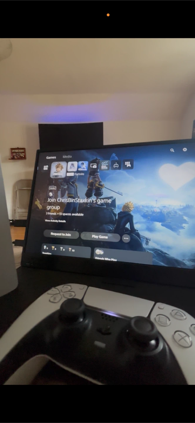 PlayStation 5 Slim Console and oled screen monitor