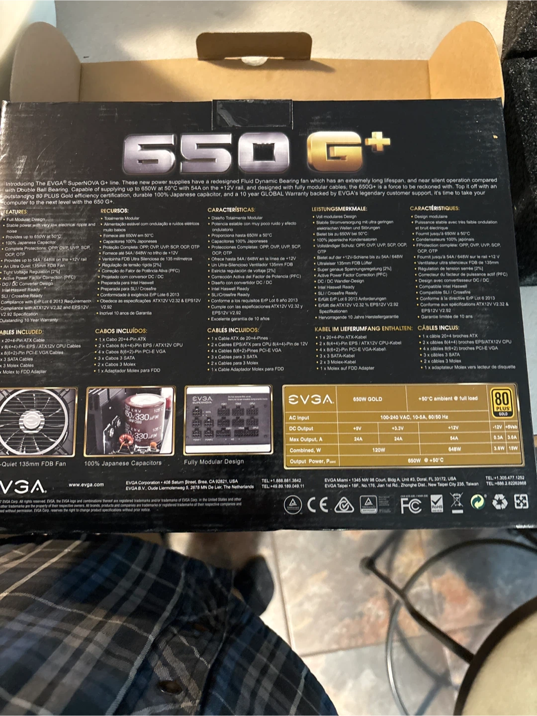 EVGA SuperNOVA 650 G+ Power Supply - photo 4