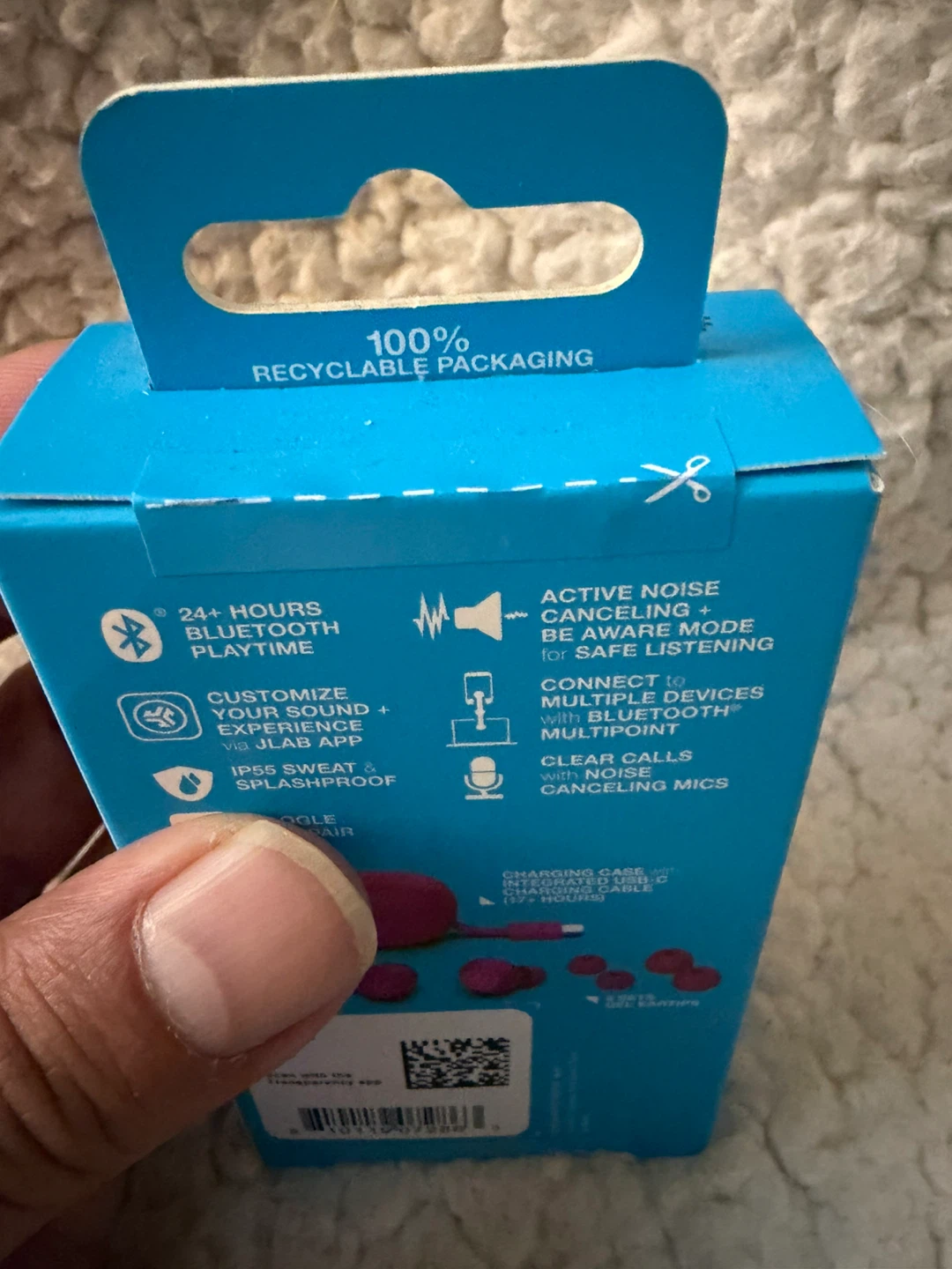 JLab Go Pop ANC True Wireless Earbuds in Fuchsia - photo 4