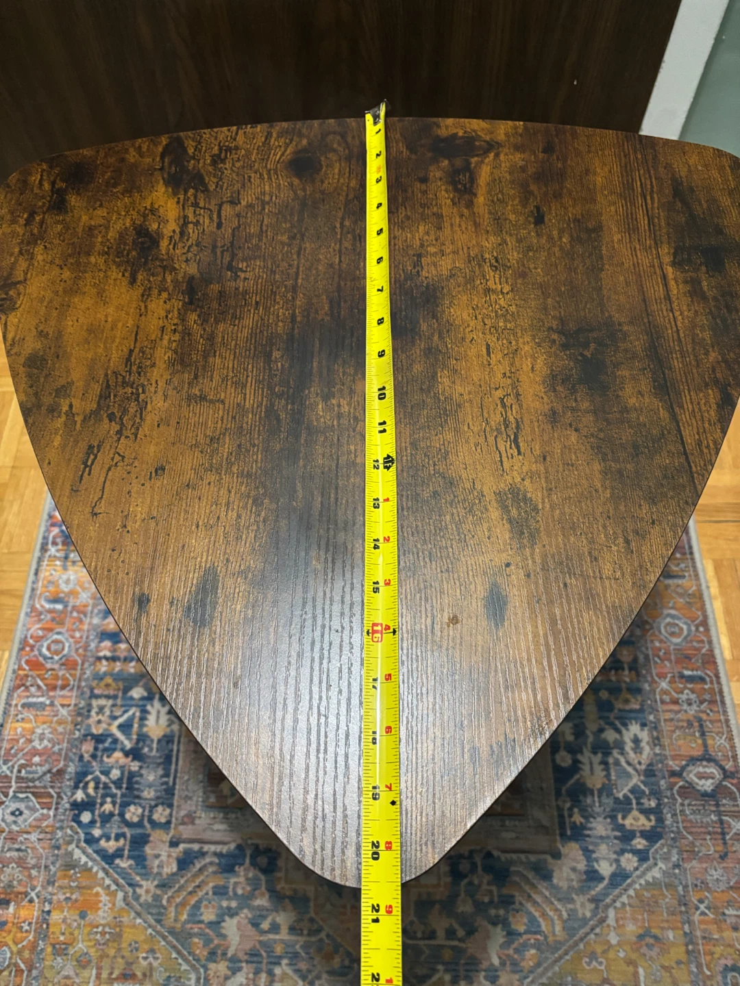 Rustic Triangle Accent Table - photo 4