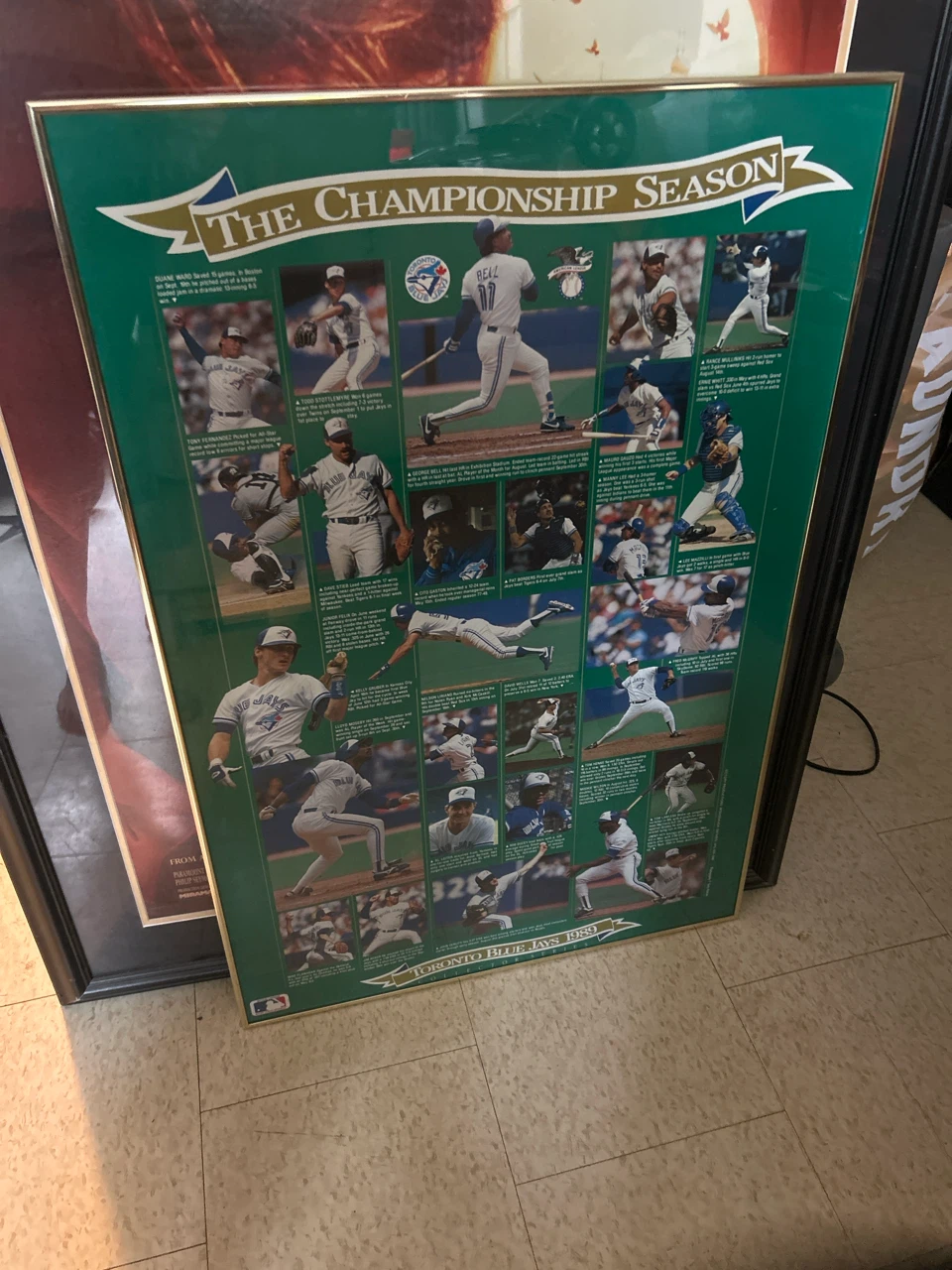 1989 Toronto Blue Jays Collector Series Framed Poster - photo 3