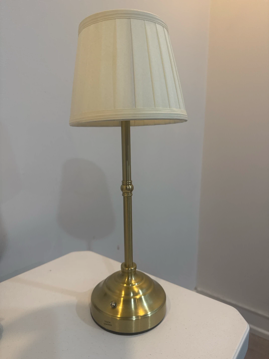 Gold Tone Touch Control Table Lamp