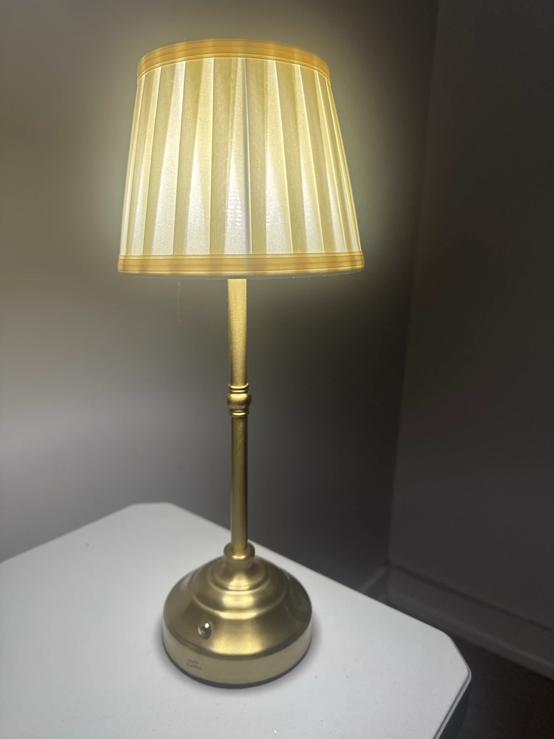 Gold Tone Touch Control Table Lamp - photo 3