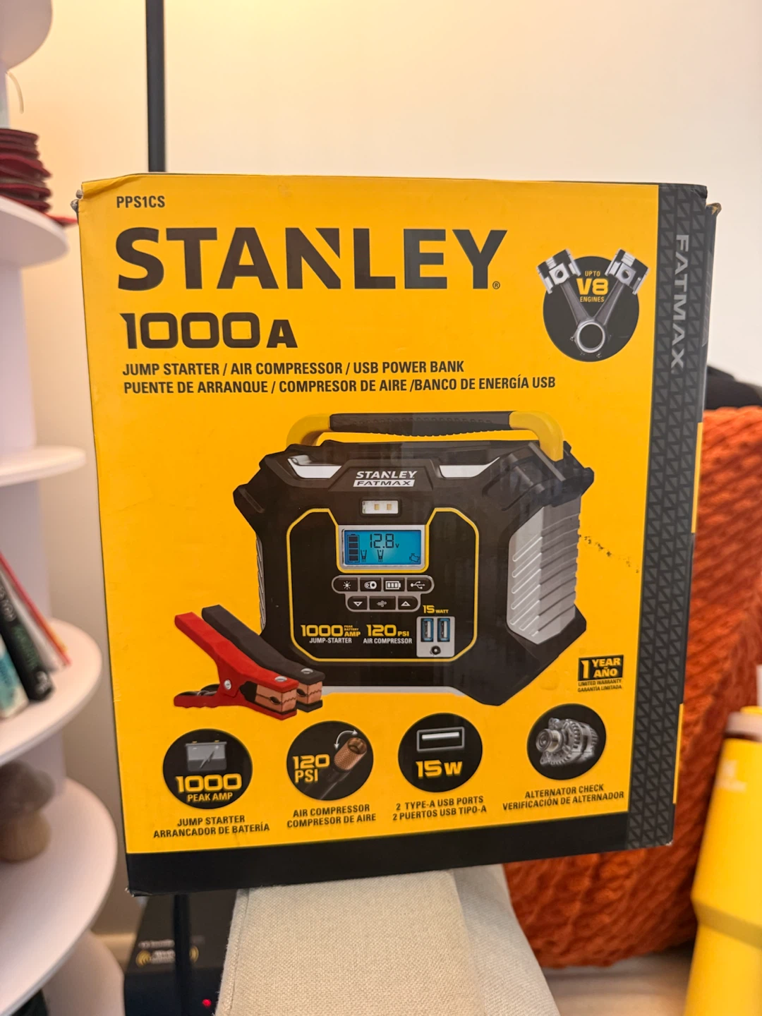 Stanley Fatmax 1000A Jump Starter and Air Compressor