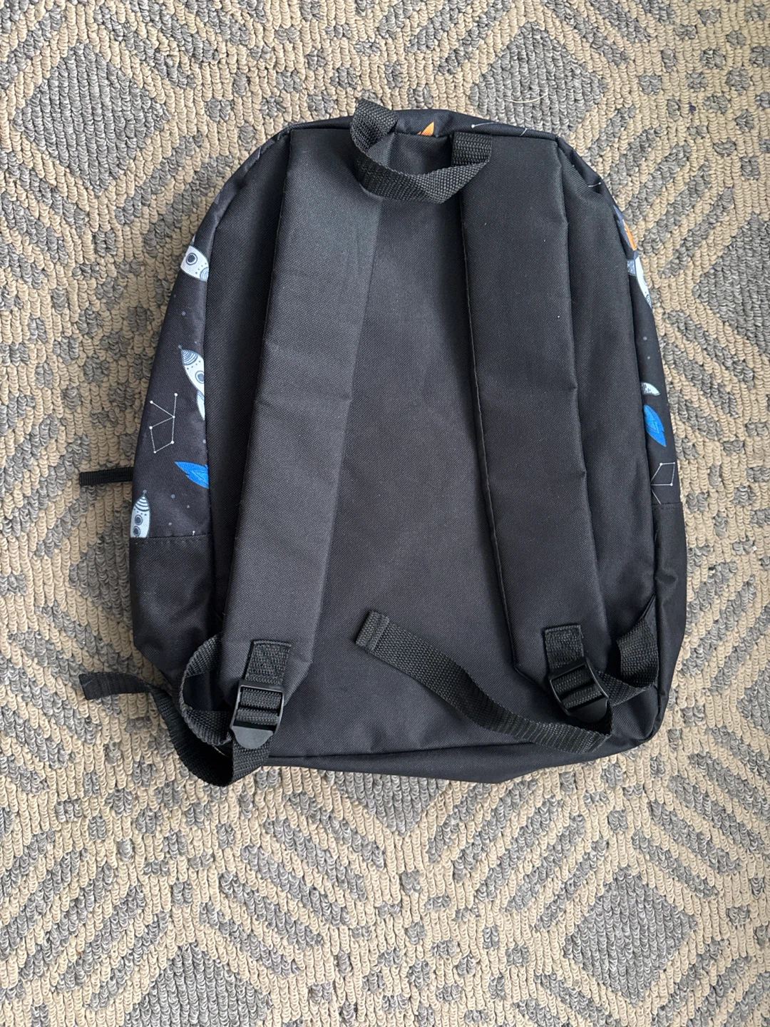 Rocket Ship Print Kids Backpack - photo 2