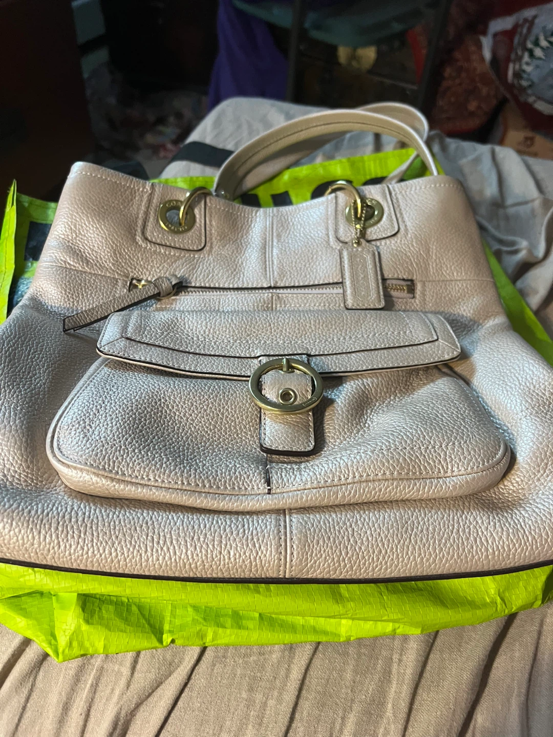 Coach Soft Milled Cowhide Leather Handbag