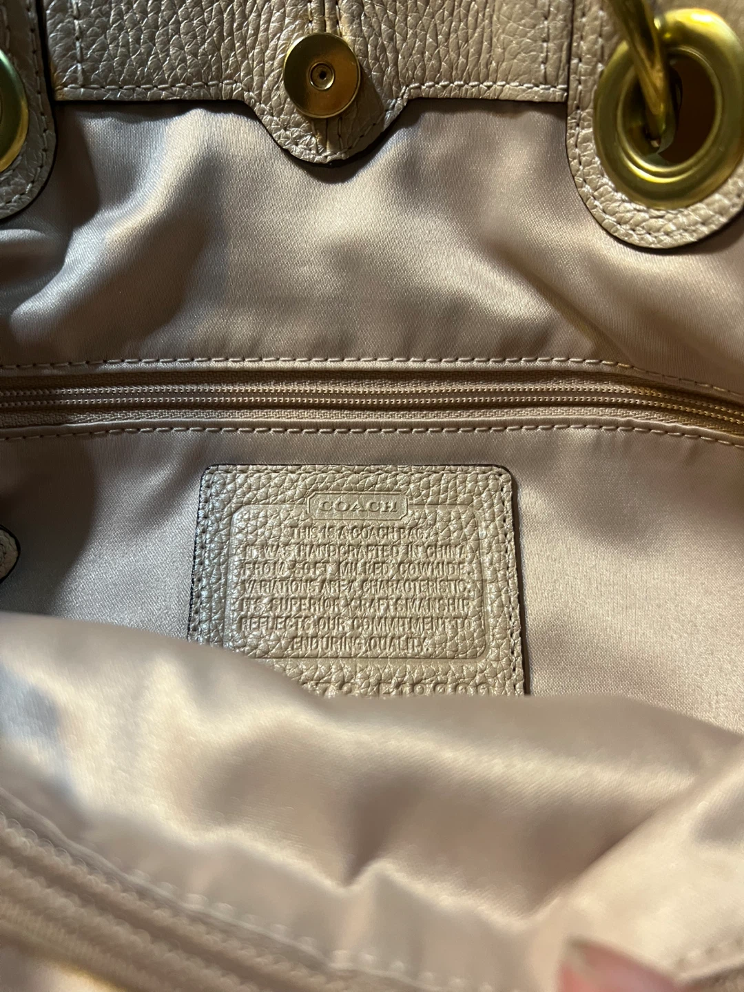 Coach Soft Milled Cowhide Leather Handbag - photo 3