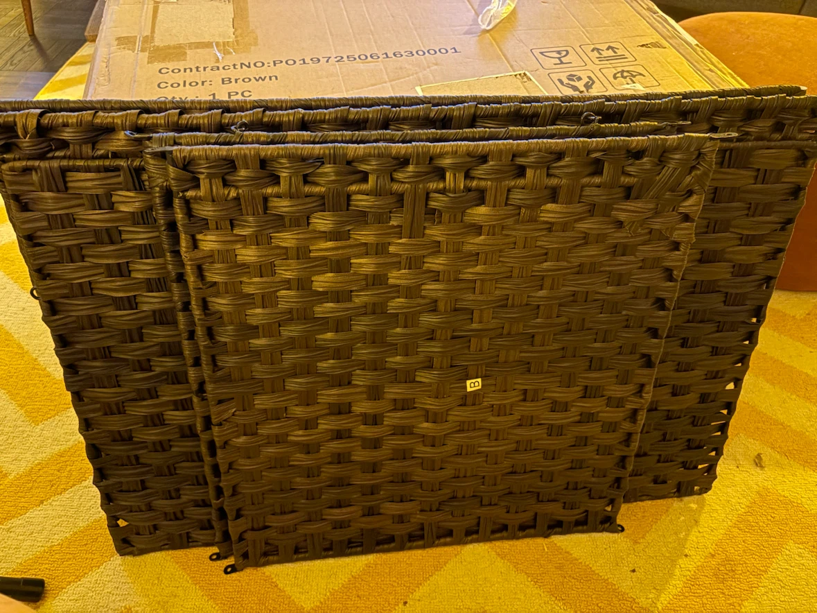 New Wicker Cat Litter Box House Enclosure - photo 2
