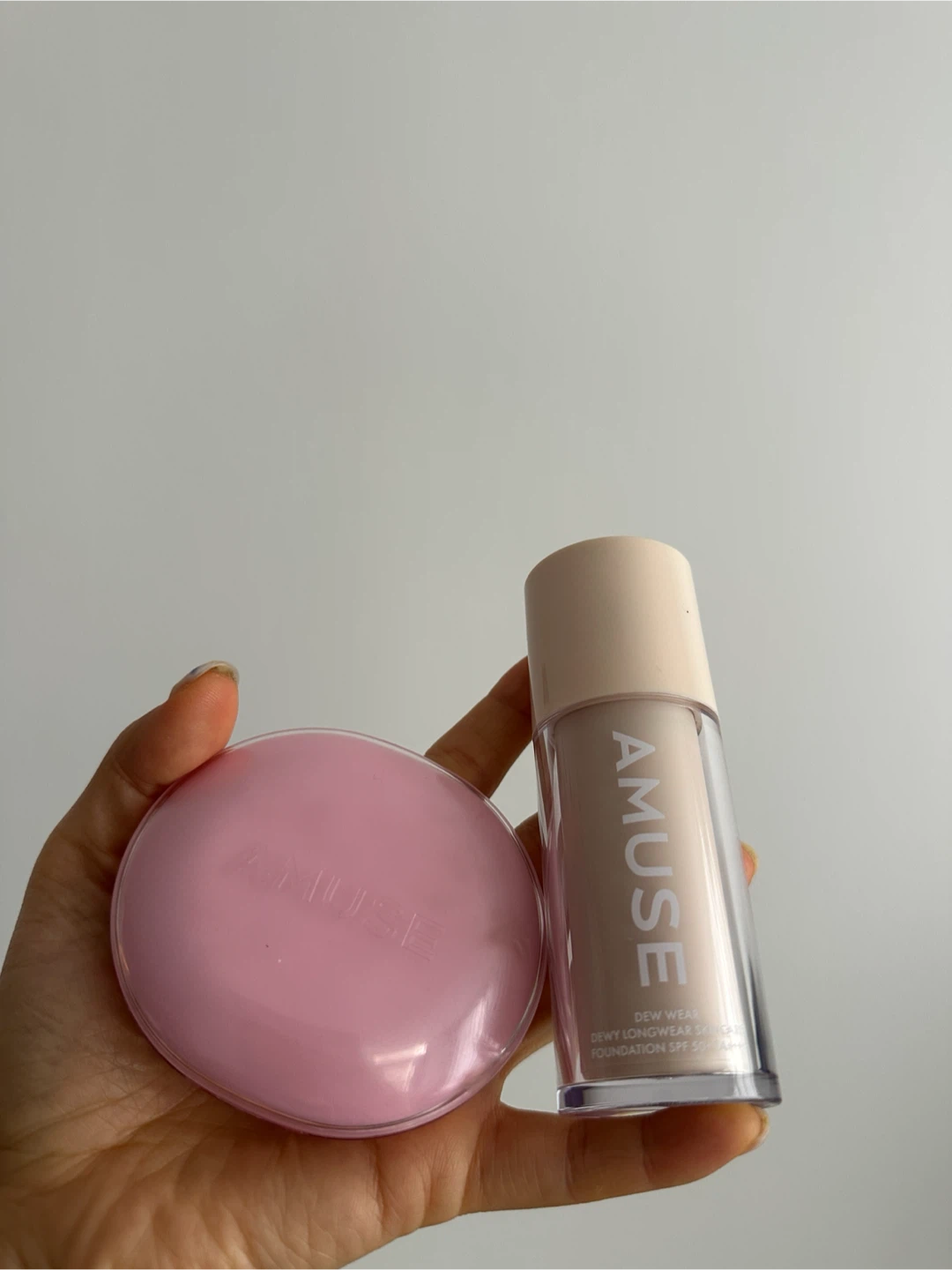 Amuse - Korean Foundation & Cushion - Shade 01. Pure set