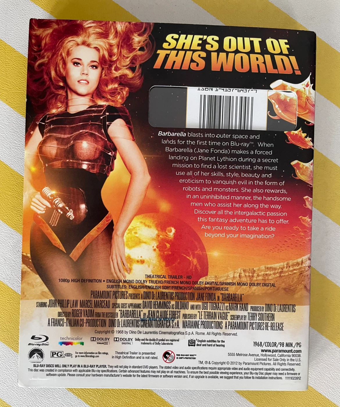 Barbarella Queen Of The Galaxy Blu Ray With Slipcover - photo 4