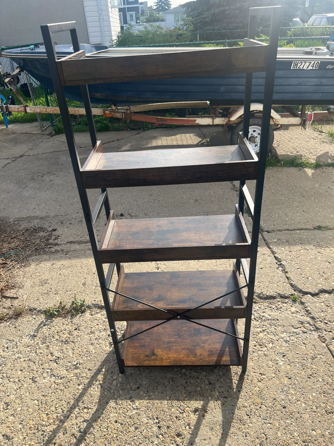 Industrial style 5-tier storage shelf