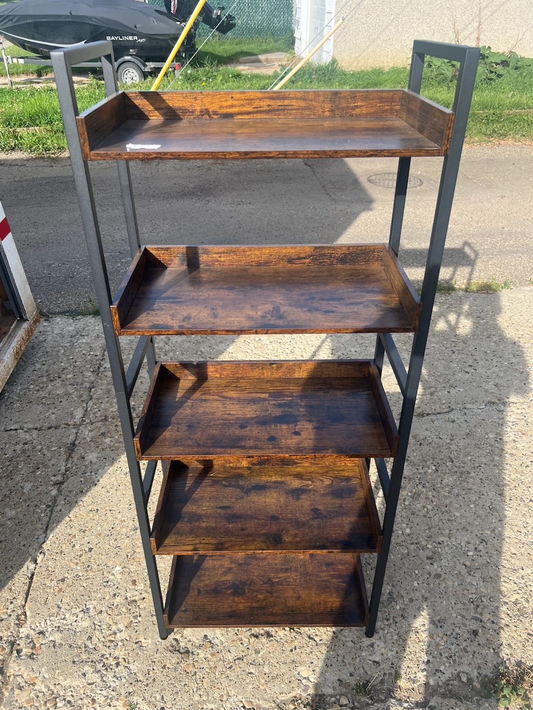 Industrial style 5-tier storage shelf - photo 2