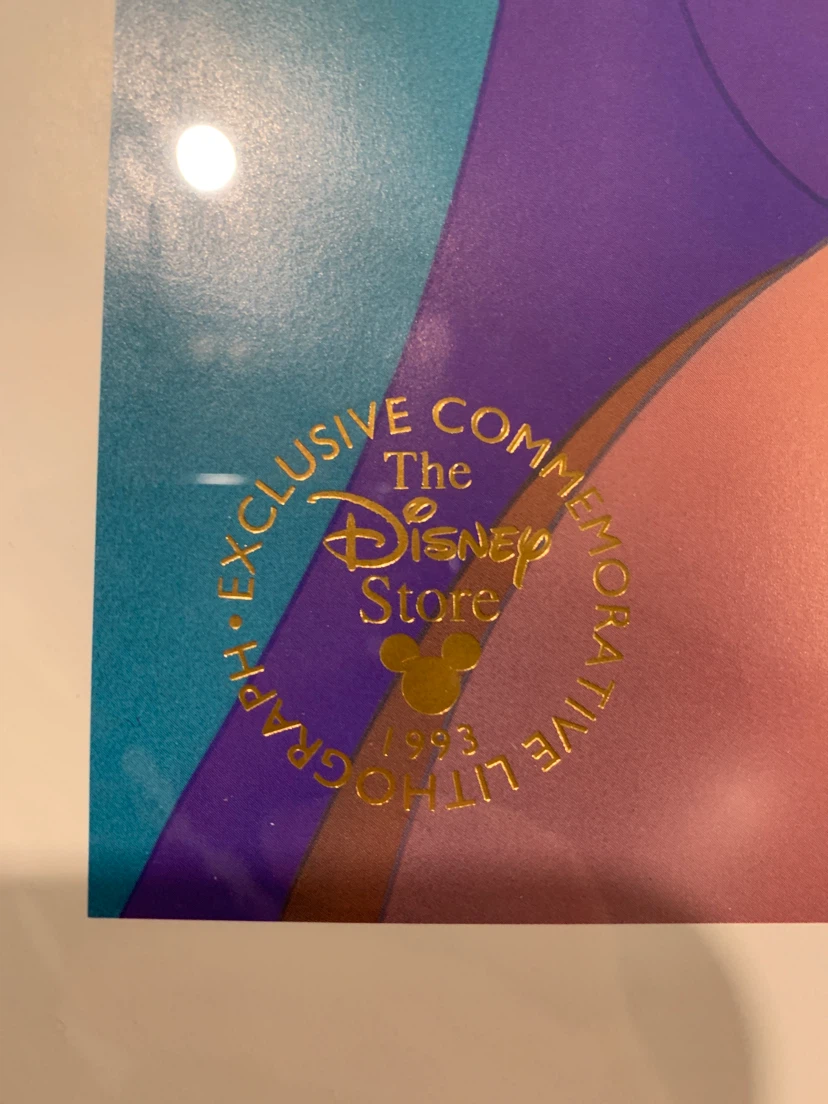 Vintage - 1993 Disney Aladdin Commemorative Lithograph - photo 2