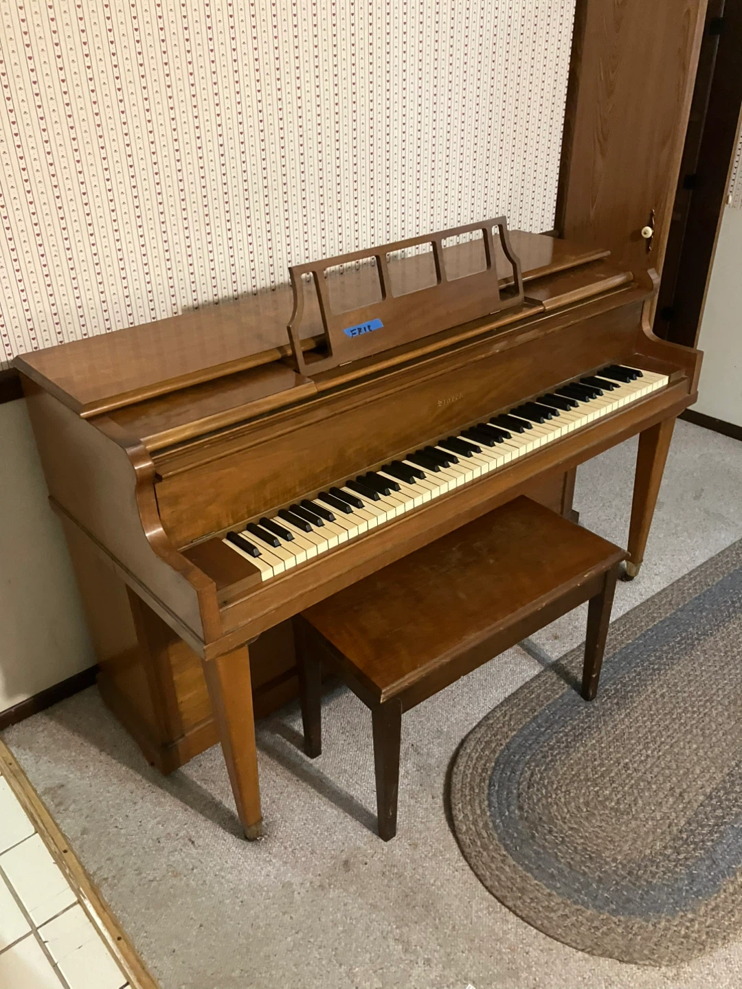 P.A. Starck Piano with Bench