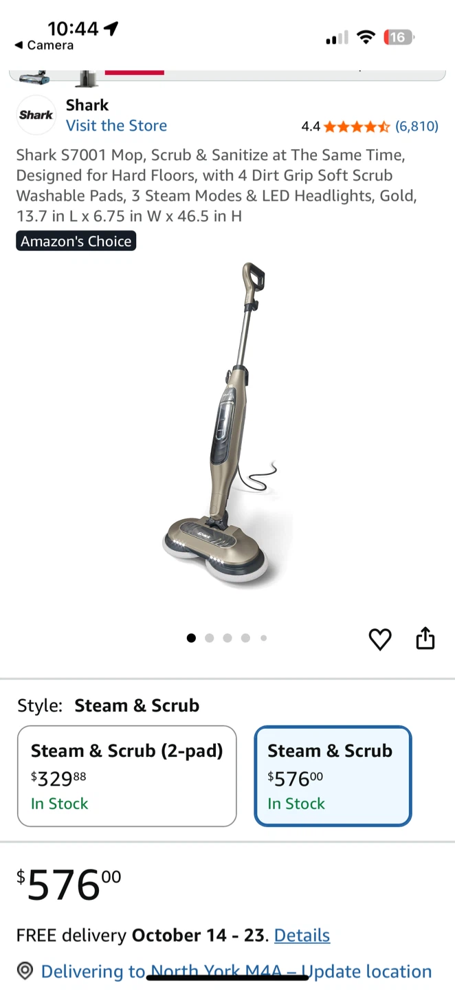 NEW - Shark Steam & Scrub Steam Mop - photo 2