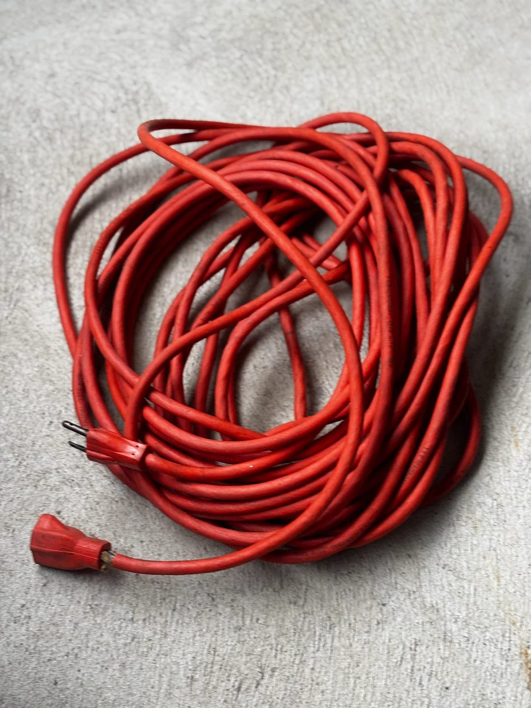 Red Outdoor Extension Cord