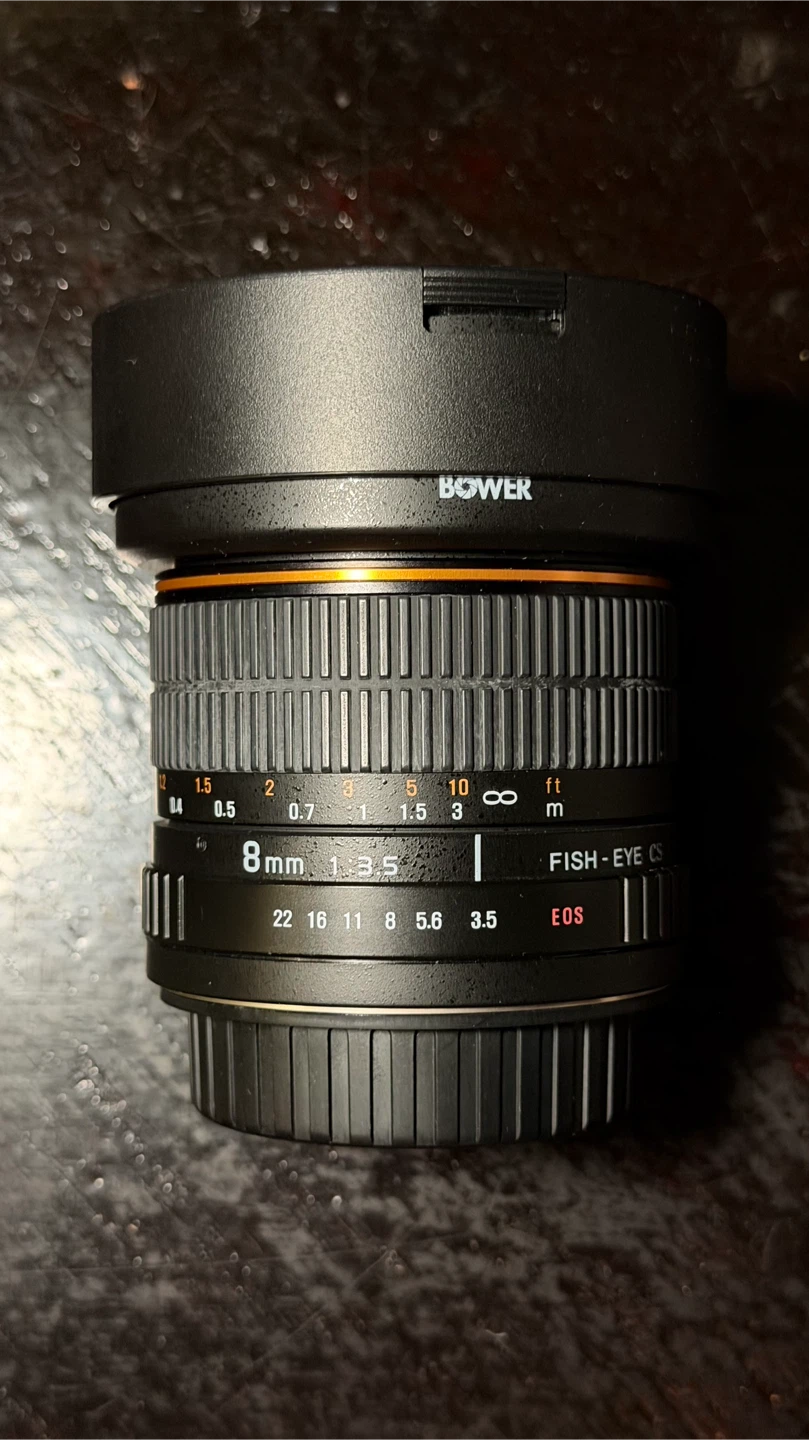 Bower 8mm f/3.5 Fish-Eye CS Lens for Canon EF APSC