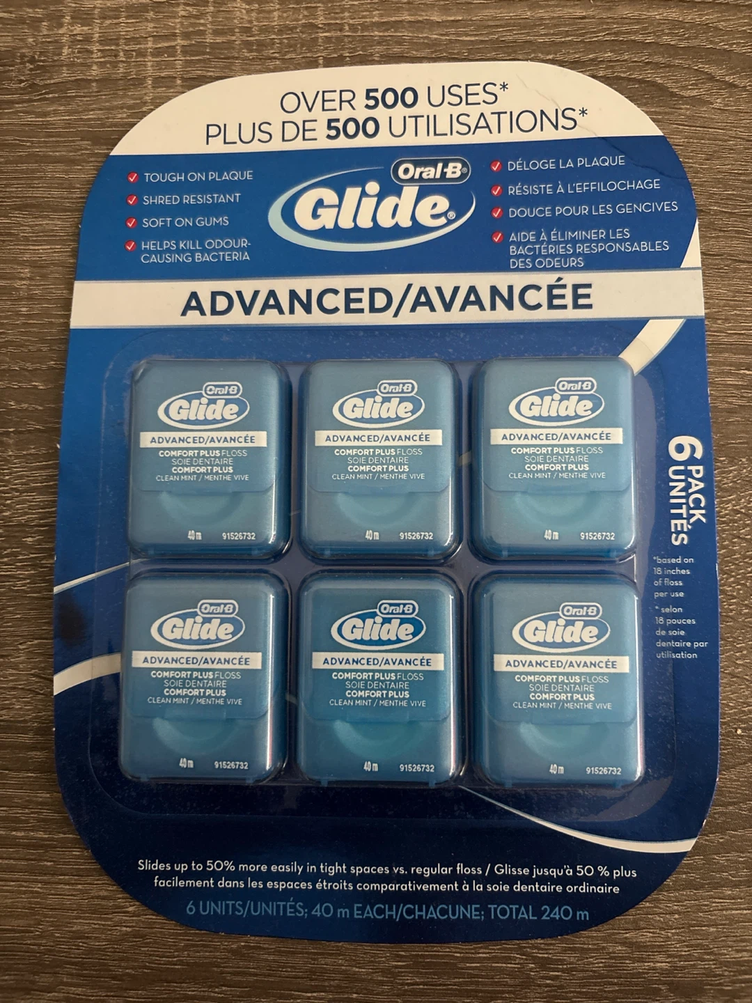 Oral-B Glide Advanced Floss 6 Pack