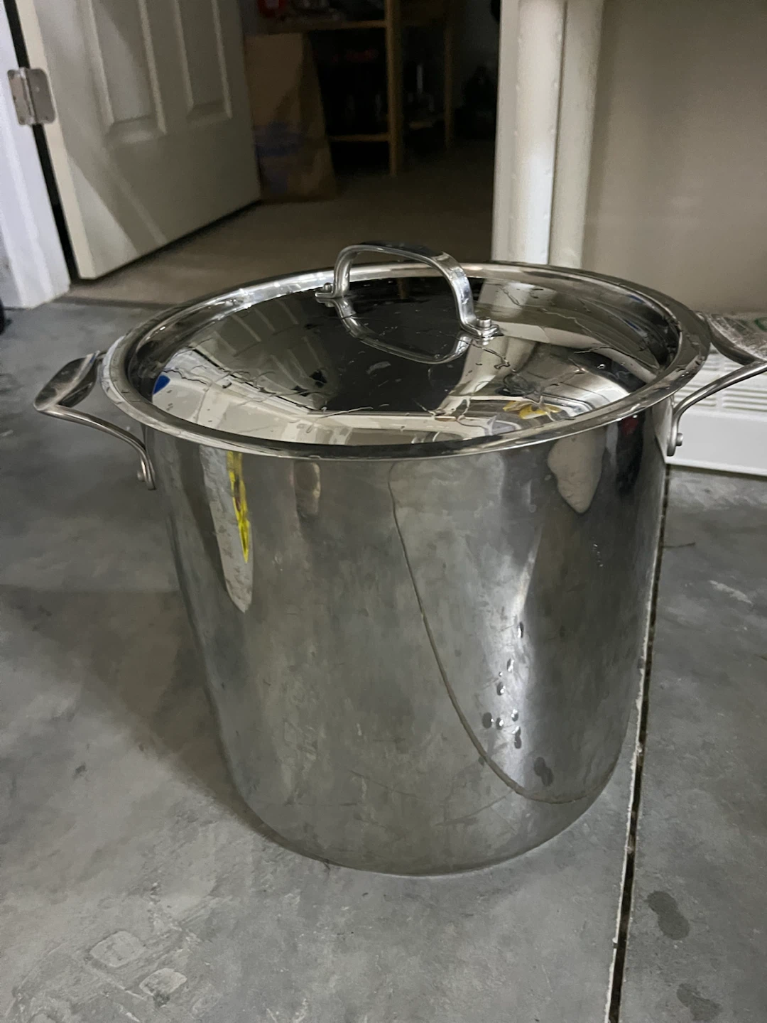 Large Stainless Steel Stock Pot with Lid