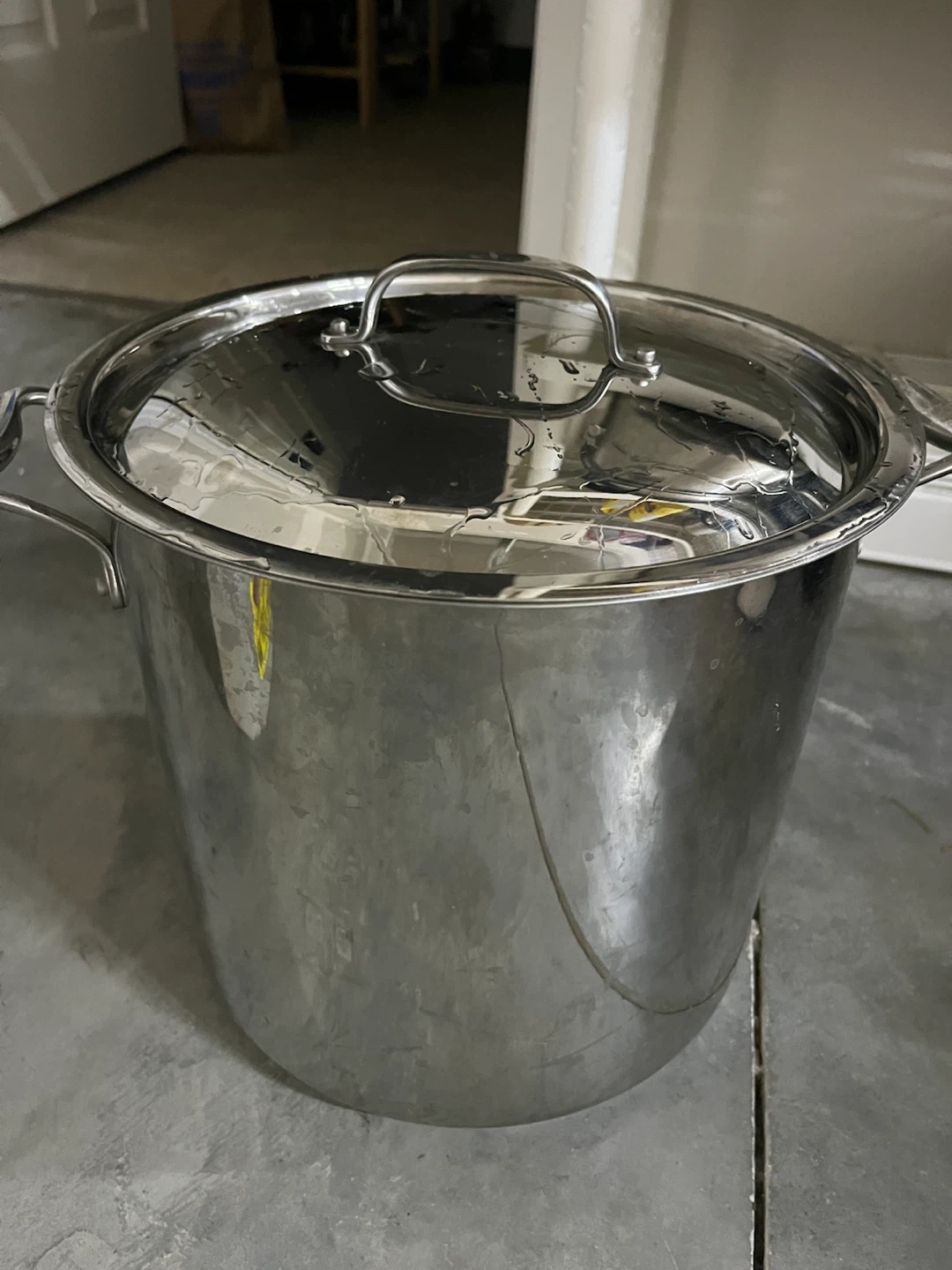 Large Stainless Steel Stock Pot with Lid - photo 2
