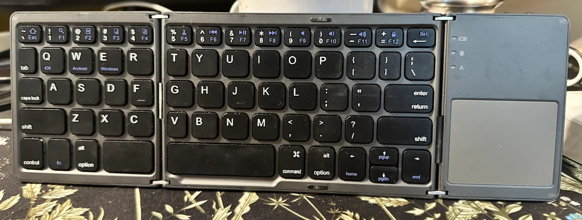 Foldable Bluetooth Keyboard with Touchpad
