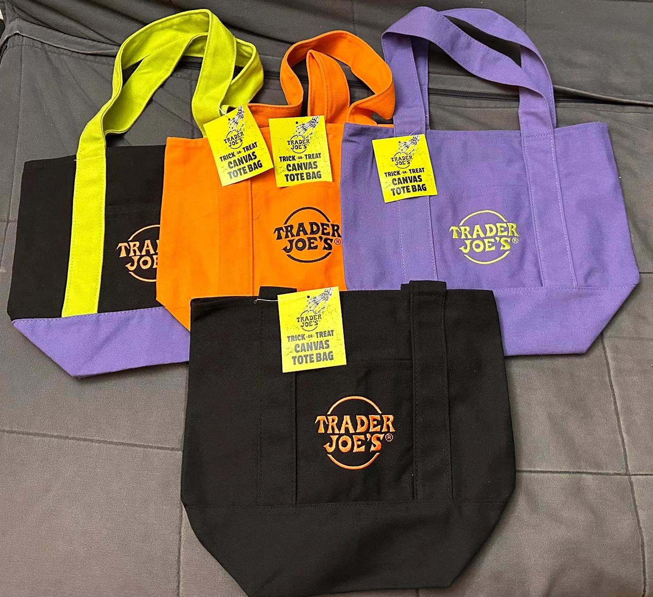 Trader Joe’s  - “Trick-or-Treat” Mini Canvas Totes