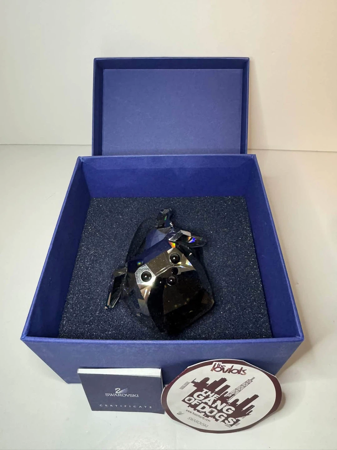 SWAROVSKI - LARGE  “TOMASO THE BULLDOG” - GANG OF DOGS - photo 3