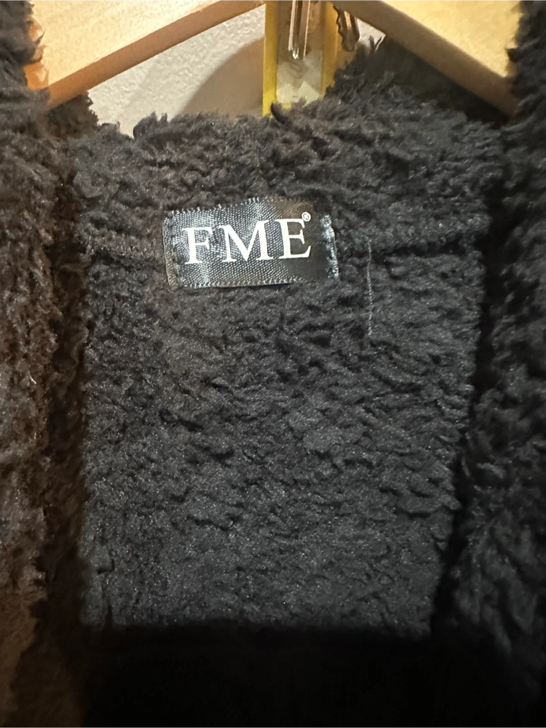 FME Black Faux Fur Hooded Coat - photo 4