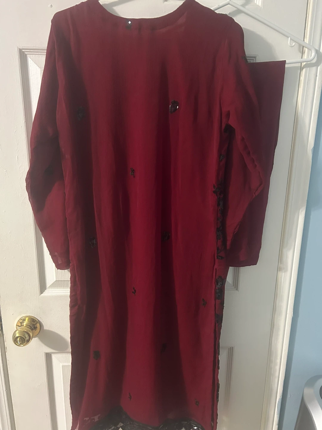 Maroon Salwar Kameez Set - photo 3