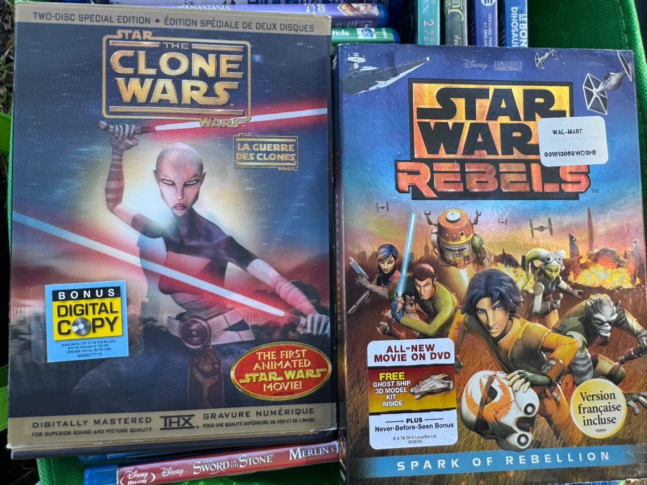 Star Wars The Clone Wars and Rebels DVDs