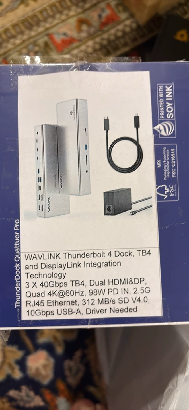 Wavlink Thunderbolt 4 Quad Display Docking Station