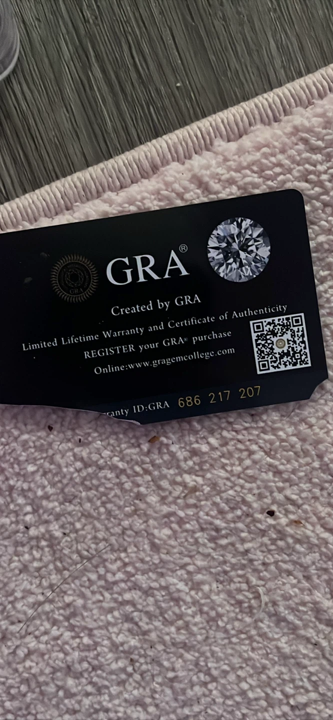 GRA Moissanite Gemstones with Authenticity Card - photo 4