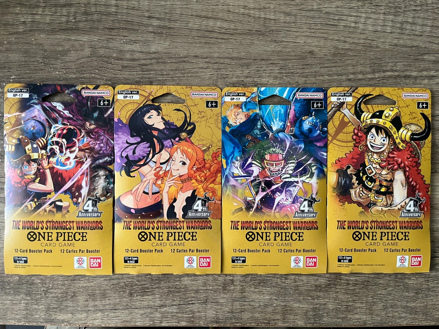 One Piece OP-17 Booster Packs
