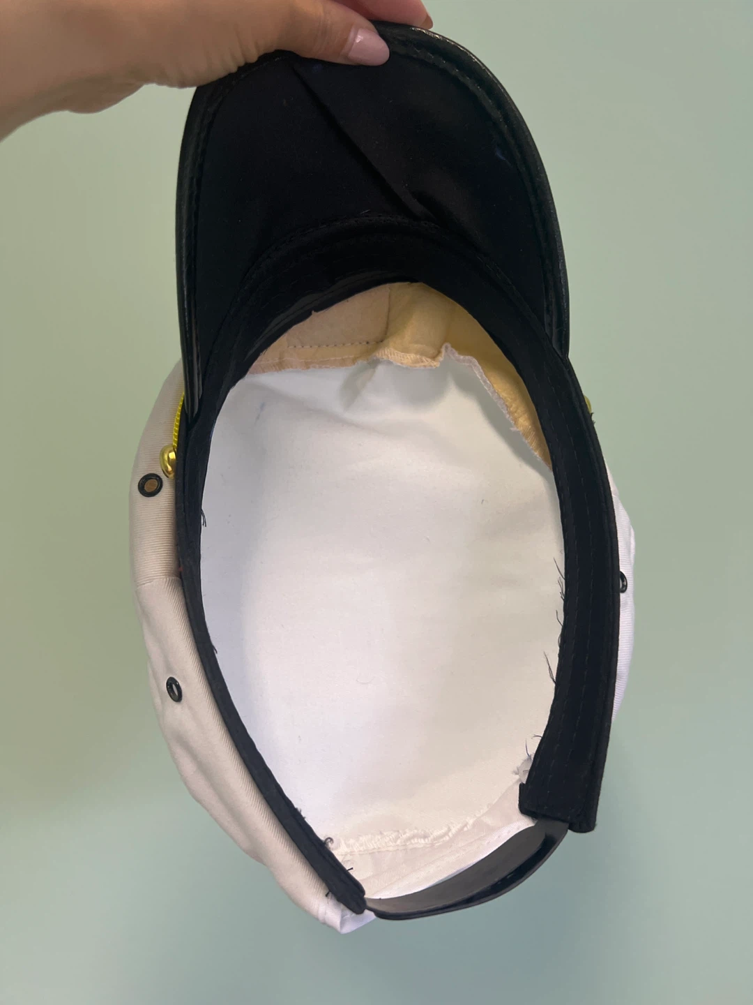 White and Black Sailor Captain Hat - photo 2