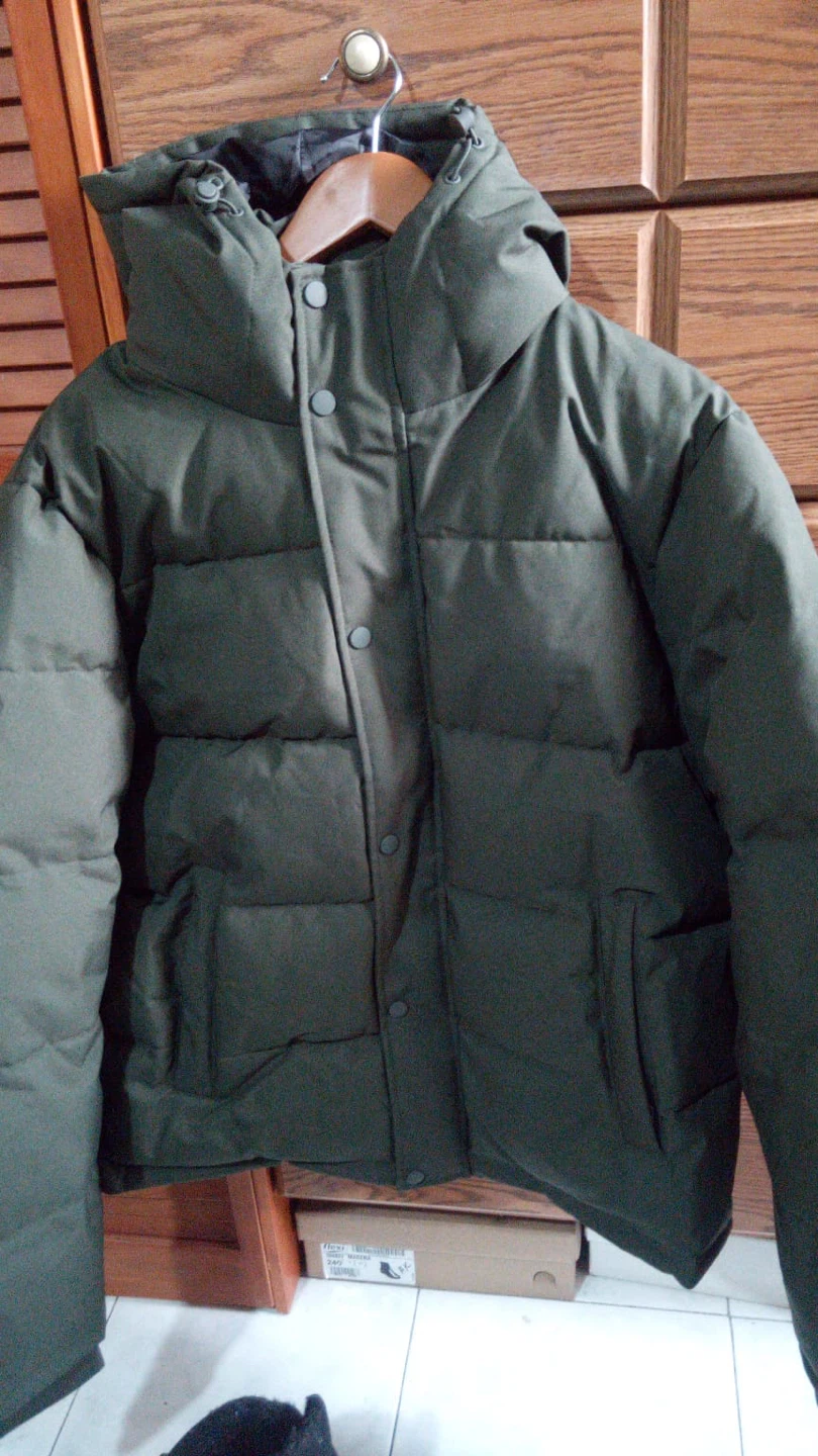 Olive Green Winter Puffer Jacket