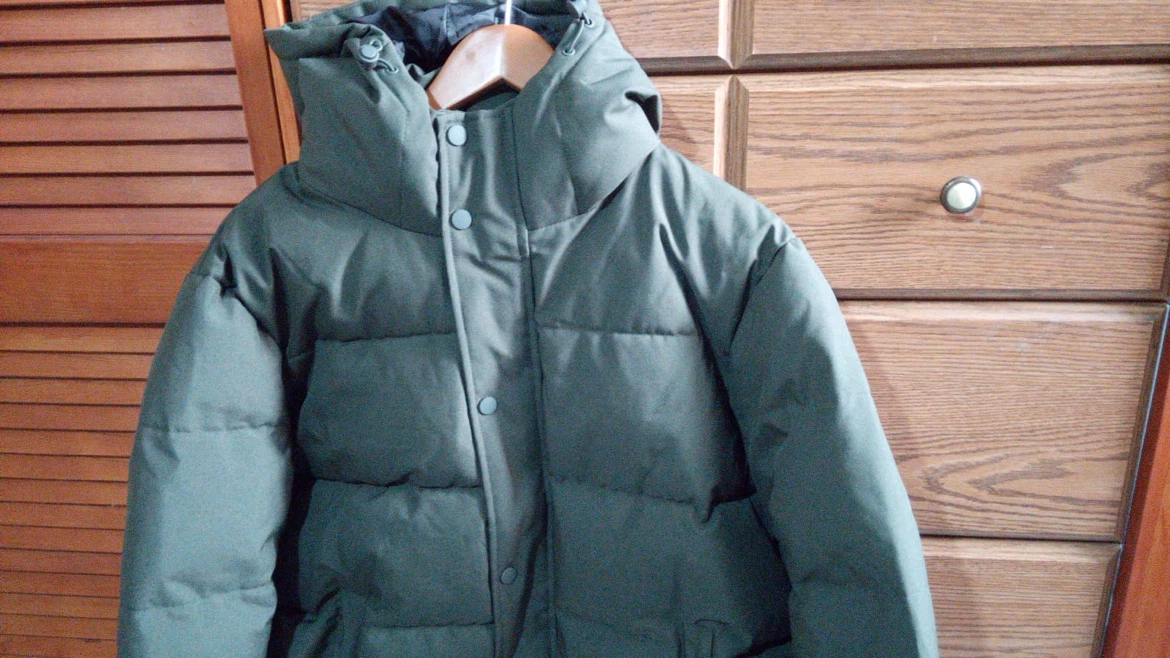 Olive Green Winter Puffer Jacket - photo 3