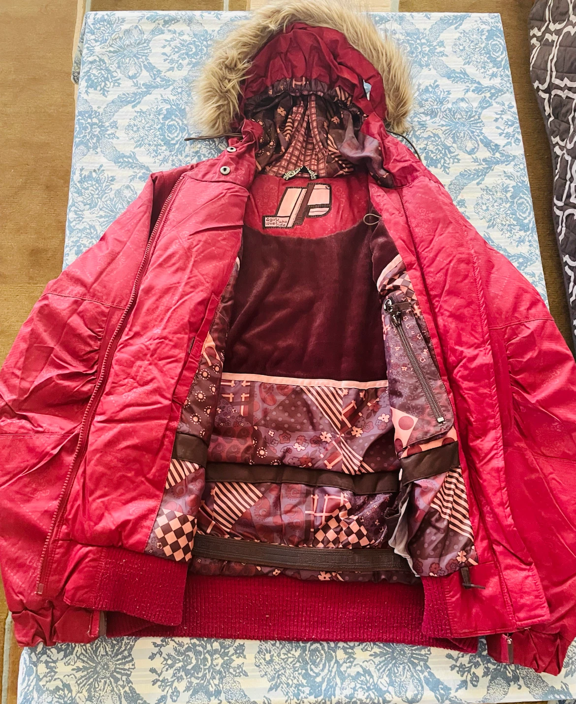Red 4girlsWhoRide Winter Jacket - photo 3