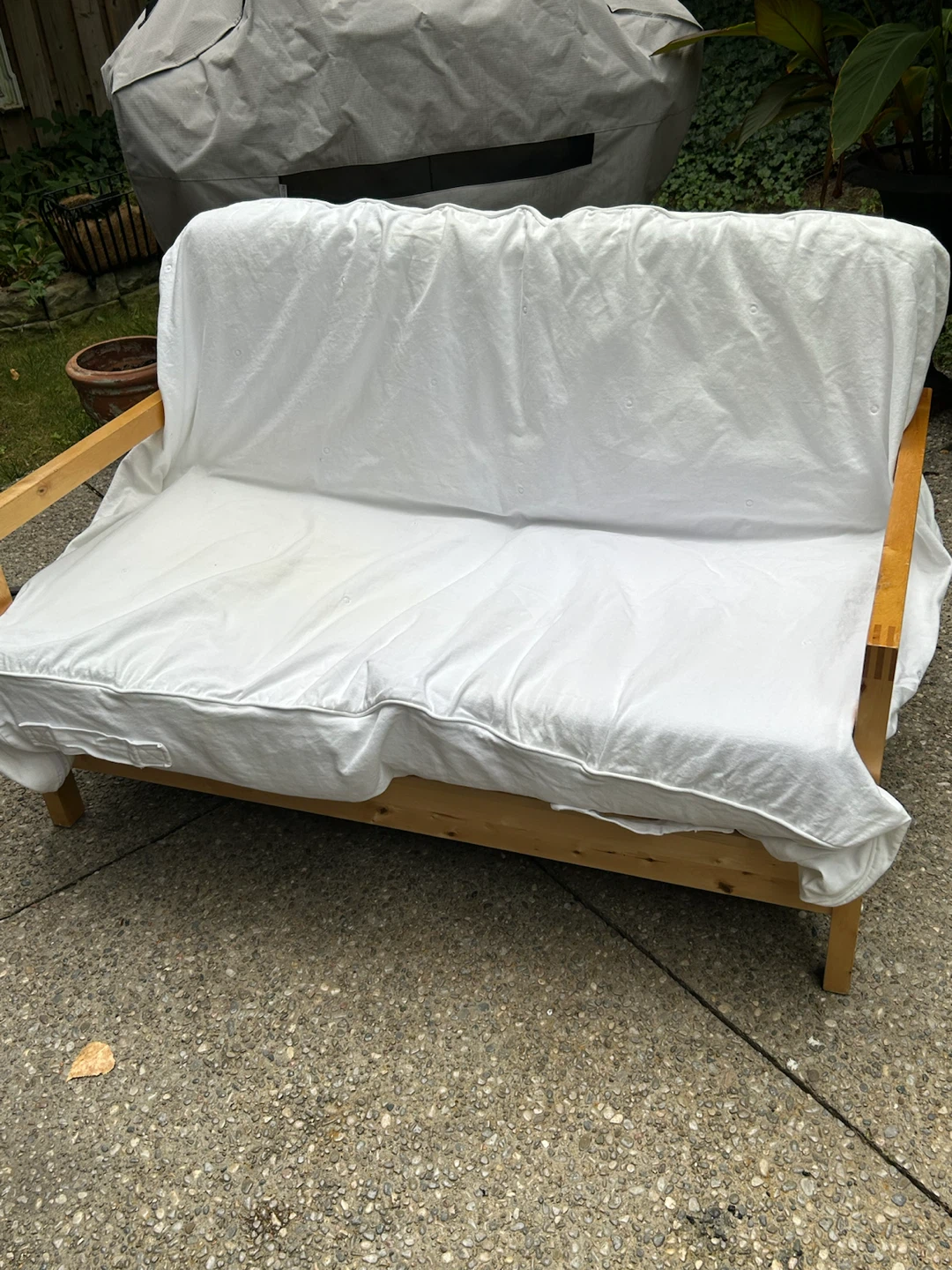 Solid Wood Futon two seater Sofa Bed