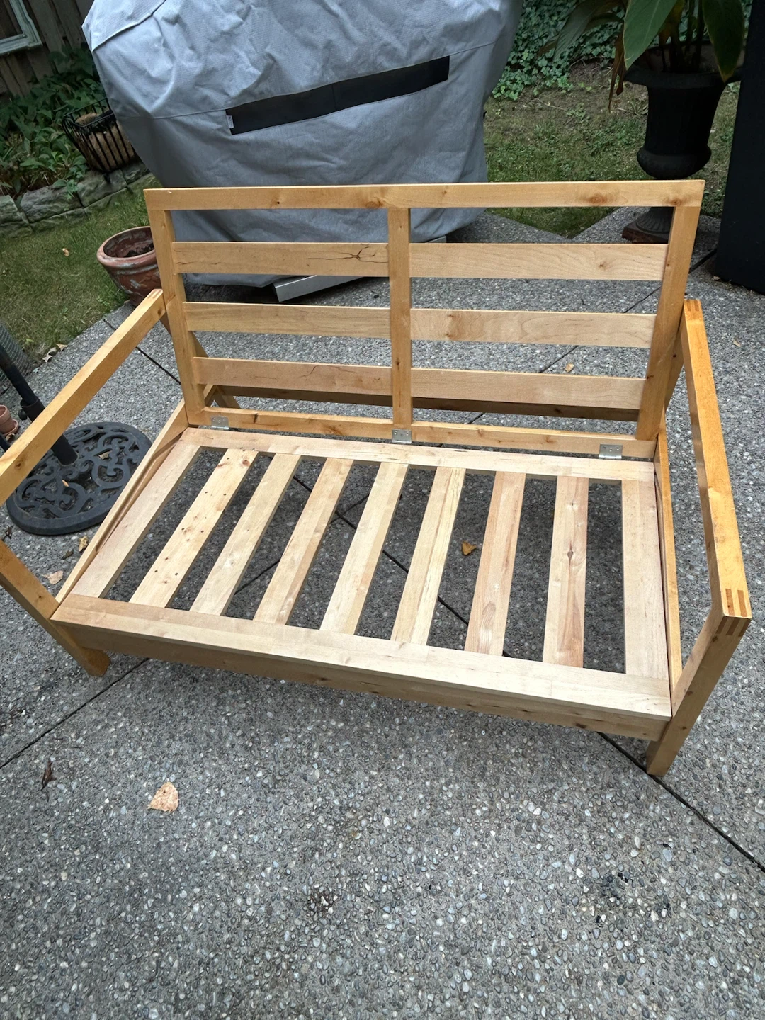 Solid Wood Futon two seater Sofa Bed - photo 4