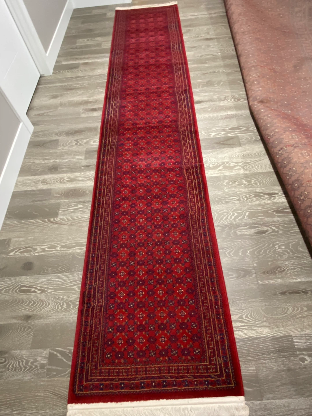 Traditional Afghan red patterned rugs (x4) - photo 3