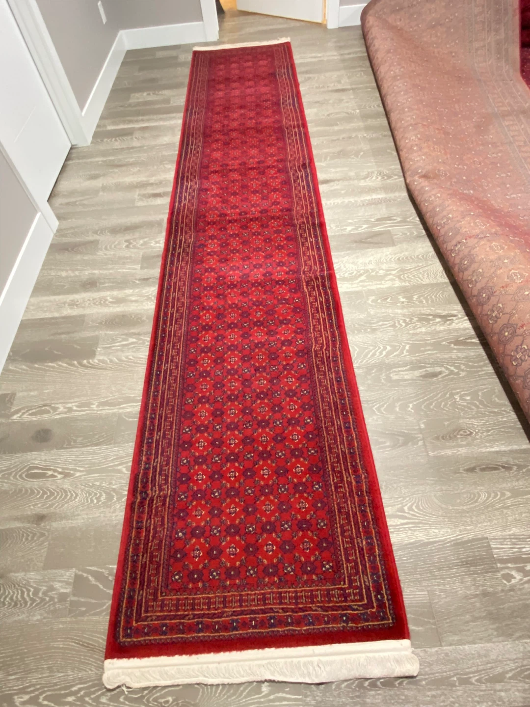 Traditional Afghan red patterned rugs (x4) - photo 4