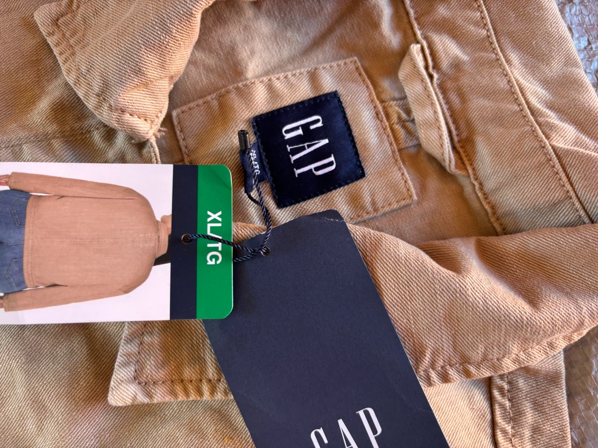 NWOT New Gap Tan Cotton Jacket XL - photo 3