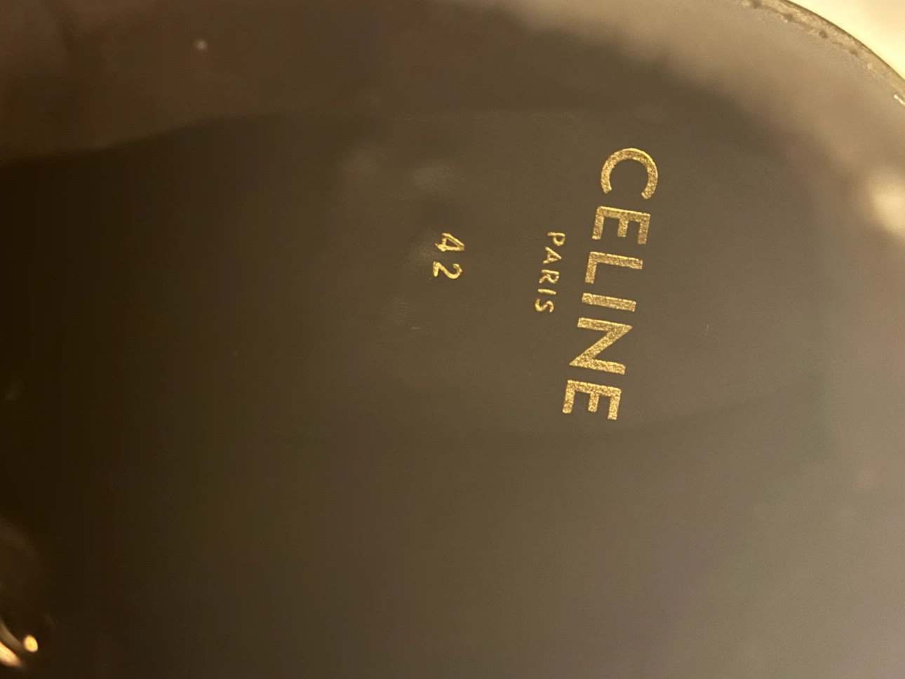 Celine Black Lace-Up Combat Boots Size 42 - photo 4