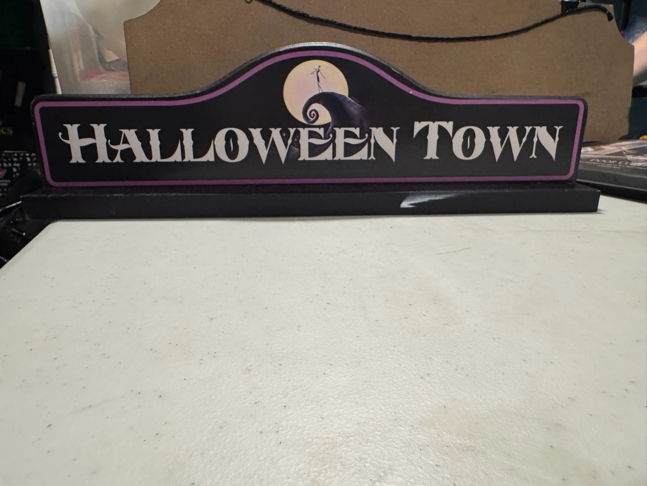 The Nightmare Before Christmas Halloween Town Sign